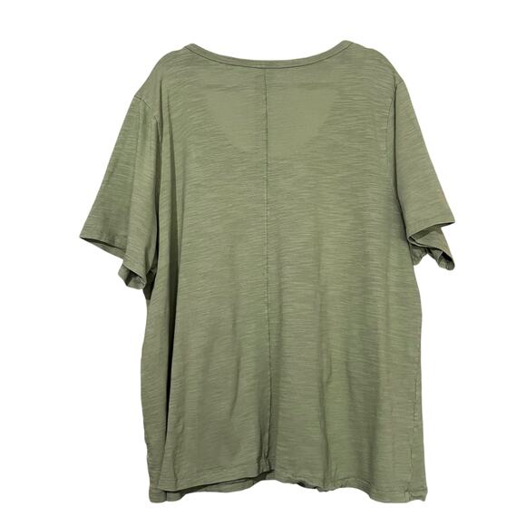 Women’s Top Lot of 2 Black Long Sleeve Green Short Sleeve Casual Comfort Staple - Picture 3 of 11